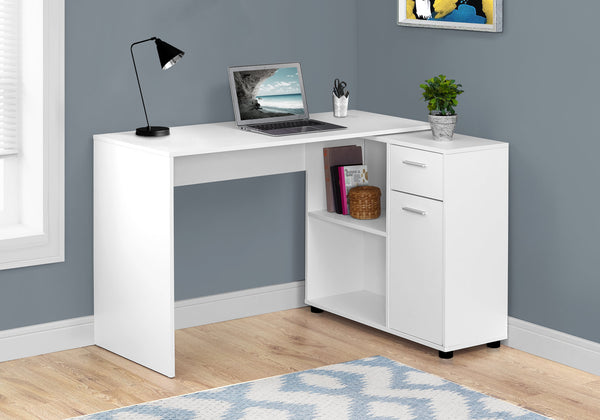 62.5 L-Shaped Desk with Storage by Monarch 