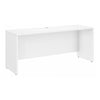 72" Modern Credenza Desk with Privacy Panel in White