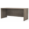 72" Modern Office Desk with Privacy Panel in Modern Hickory