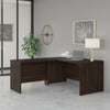 Black Walnut 60" x 72" L-Shaped Reversible Modern Office Desk