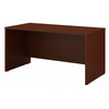 60" Mahogany Executive Desk with Wire Management