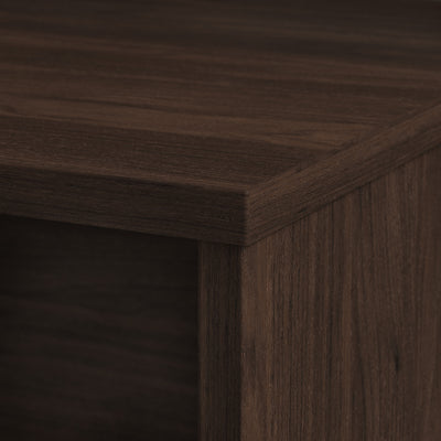 72" Modern Credenza Office Desk in Black Walnut