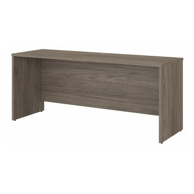 72" Modern Credenza Office Desk in Modern Hickory