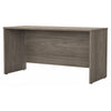 60" Modern Office Desk with Privacy Panel in Modern Hickory