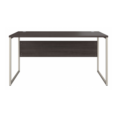 60" Modern Office Desk with Metal Legs in Storm Gray