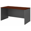 60" Modern Executive Desk in Hansen Cherry & Graphite Gray