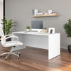 66" Modern Executive Office Desk with Privacy Panel in White