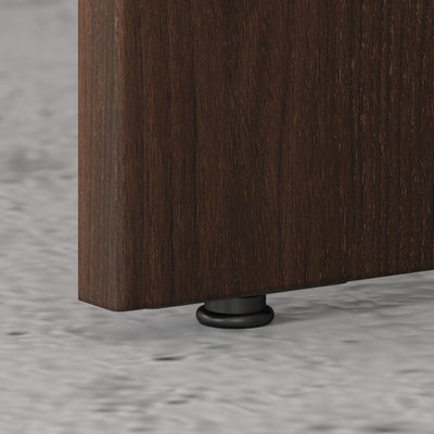 36" Pre-Assembled Modern Lateral File Cabinet in Black Walnut