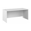 66" Modern Executive Office Desk with Privacy Panel in White