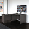 Storm Gray 60" x 72" Reversible L-Shaped Office Desk