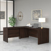 Black Walnut 72" x 72" L-Shaped Modern Office Desk