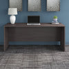 72" Modern Credenza Office Desk in Storm Gray