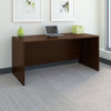 66" Modern Mocha Cherry Executive Desk