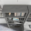 32" Premium Modern Bookcase in Modern Gray