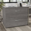 36" Pre-Assembled Modern Lateral File Cabinet in Platinum Gray