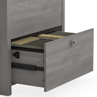 30" Premium 2-Drawer Lateral File Cabinet in Modern Gray