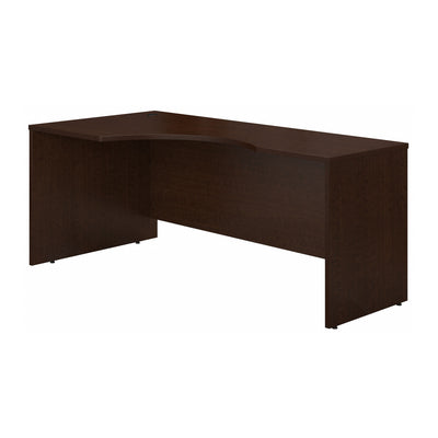 72" Left-Handed Executive Desk in Mocha Cherry