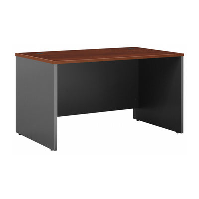 48" Compact Workstation Desk in Cherry & Gray