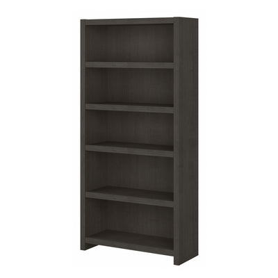 32" Modern Premium Bookcase in Charcoal Maple