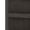 32" Modern Premium Bookcase in Charcoal Maple