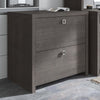 32" Modern Lateral File Cabinet in Charcoal Maple