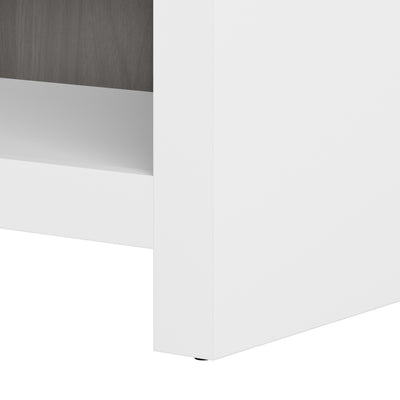 30" Premium Lateral File Cabinet in Pure White/Modern Gray