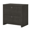 32" Modern Lateral File Cabinet in Charcoal Maple