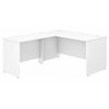 White 60" x 72" Reversible L-Shaped Modern Office Desk