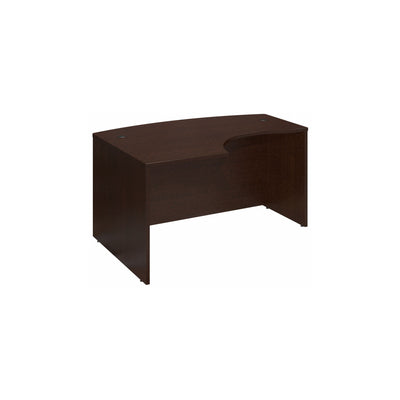 60" Left-Handed Modern Desk in Mocha Cherry