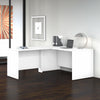 White 60" x 72" Reversible L-Shaped Modern Office Desk