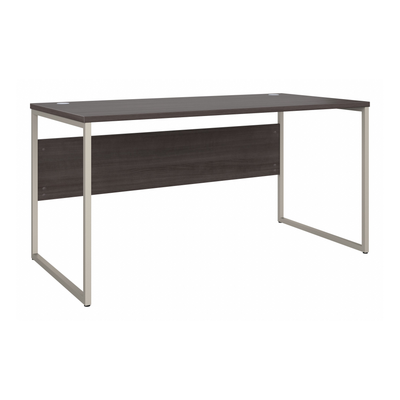 60" Modern Office Desk with Metal Legs in Storm Gray