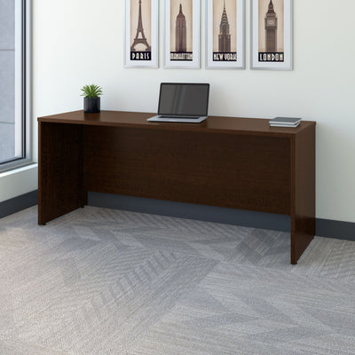 72" Modern Office Desk in Mocha Cherry