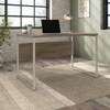 48" Modern Office Desk with Metal Legs in Modern Hickory