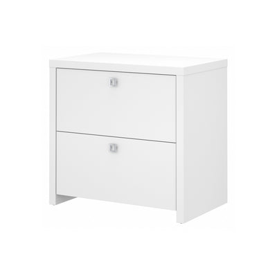 30" Modern Lateral File Cabinet in Pure White Finish