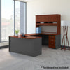 60" x 102" U-Shaped Desk with Hutch & Mobile File in Hansen Cherry