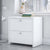 30" Modern Lateral File Cabinet in Pure White Finish