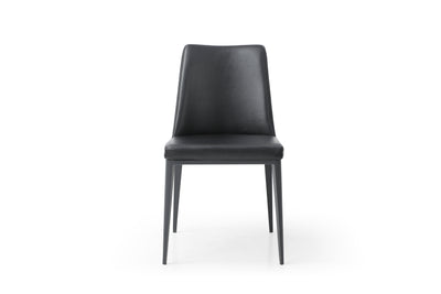 Sleek and Classic Black Leatherette Guest or Conference Chair