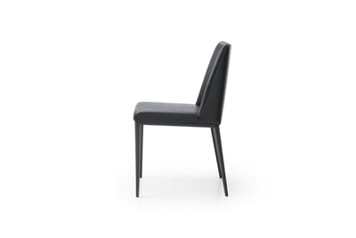 Sleek and Classic Black Leatherette Guest or Conference Chair