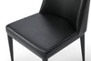 Sleek and Classic Black Leatherette Guest or Conference Chair