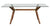 75" Contemporary Walnut Glass-Top Executive Desk or Meeting Table