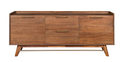 Mid-Century Walnut Storage Credenza