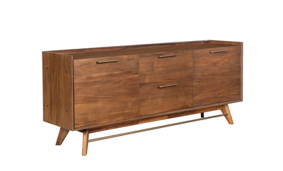 Mid-Century Walnut Storage Credenza