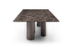 108" Contemporary Brown Marble Conference Table by Whiteline