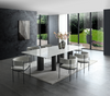 108" Contemporary White Marble Conference Table by Whiteline