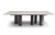 108" Contemporary White Marble Conference Table by Whiteline