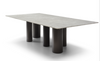 108" Contemporary White Marble Conference Table by Whiteline