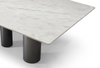 108" Contemporary White Marble Conference Table by Whiteline