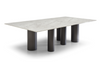 108" Contemporary White Marble Conference Table by Whiteline