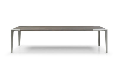 118" Modern Metal and Grey Veneer Conference Table or Desk