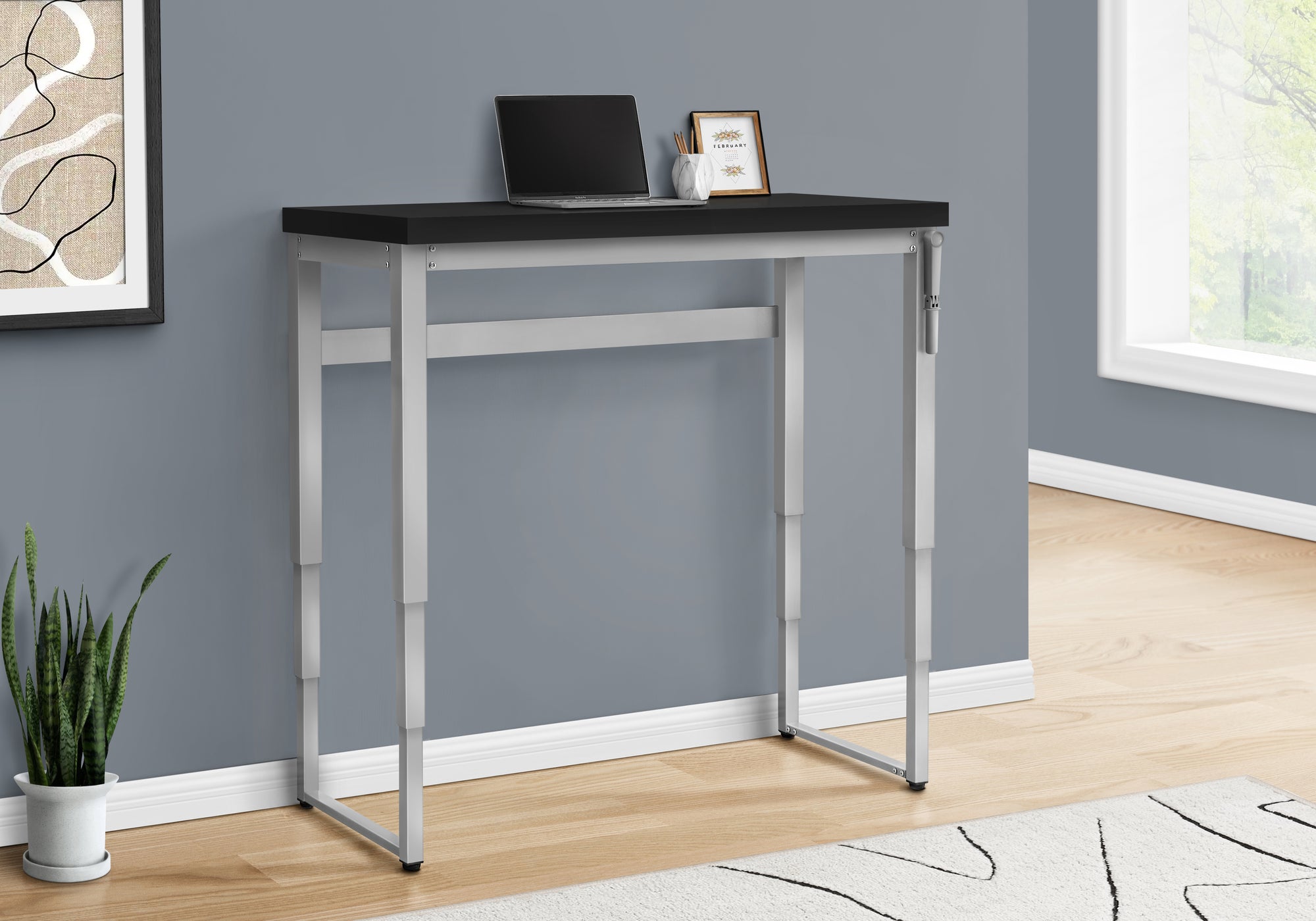 Grey adjustable desk online
